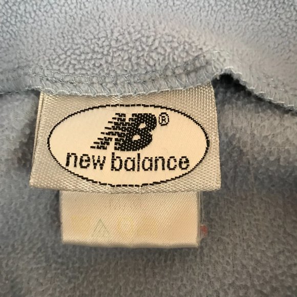 New Balance Pale Blue 1/4 Zip Fleece Pullover Medium - Picture 11 of 11